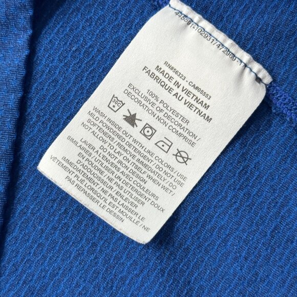 Nike Running T-Shirt Men XL Blue Reflective DRI-FIT Crew Neck Breathable AT3923 - Picture 7 of 15